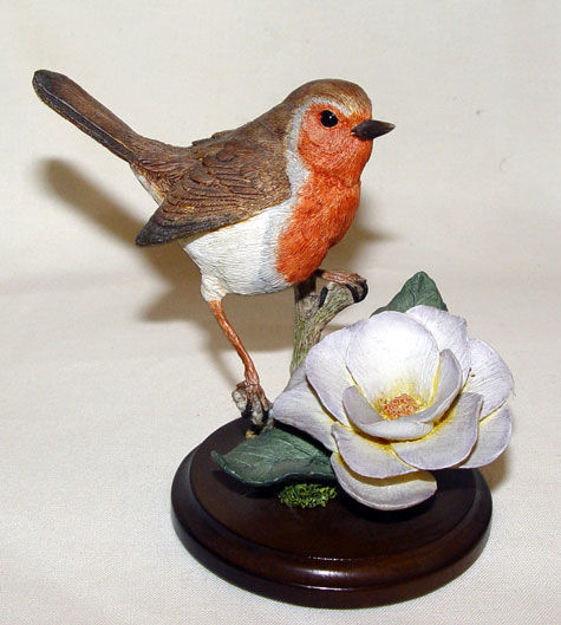 Picture of Robin with Camellia