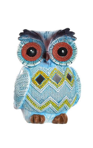 Picture of FIGURE RESIN MIRROR OWL