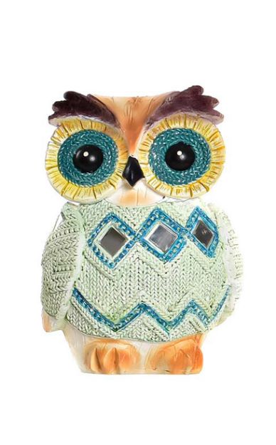 Picture of FIGURE RESIN MIRROR OWL  