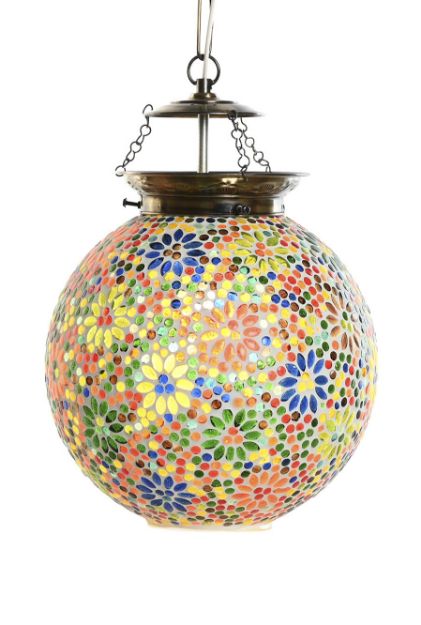 Picture of CEILING LAMP GLASS METAL MOSAIC 