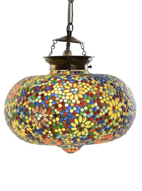 Picture of CEILING LAMP GLASS METAL MOSAIC 